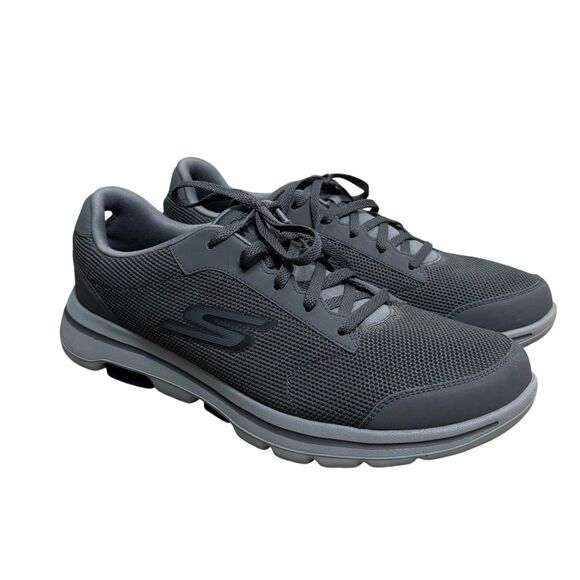 SKECHERS Go Walk 5 Men's Size 9.5 US Charcoal Gray Sneakers Walking Shoes 55519 - Picture 2 of 8